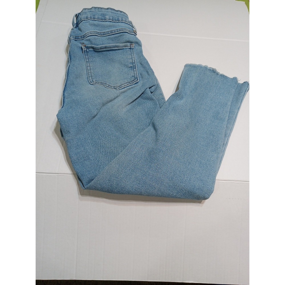 SONG Mom Jeans High Rise7/28 Light Wash Blue / Stretchy Excellent - Picture 4 of 16